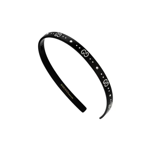 GUCCI Смола Кристалл Ободки для волос Женские Черный