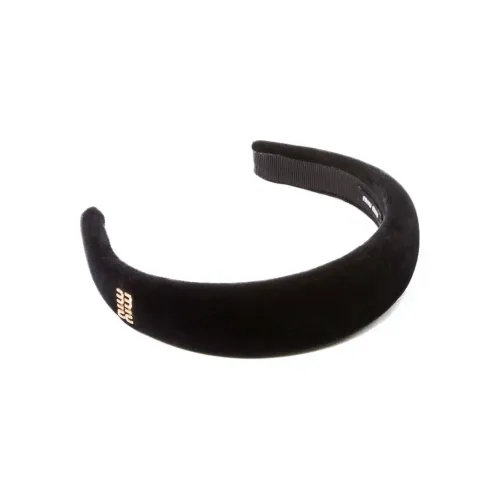 MIU MIU Тканевые ободки для волос Женские Черный