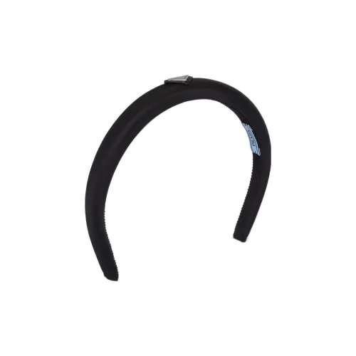 PRADA Ткань Ободки для волос Черные Женские
