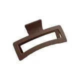 Кофейный квадратный большой заколка для волос