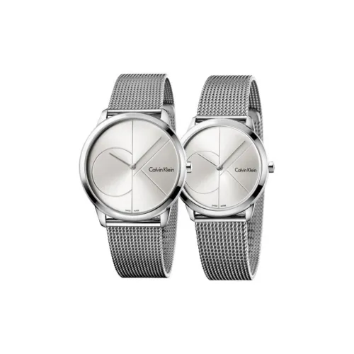 CK Calvin Klein Часы Кварцевый механизм Ремешок из нержавеющей стали 40 мм и 35 мм Серебристый циферблат Унисекс K3M2212Z 2112Z