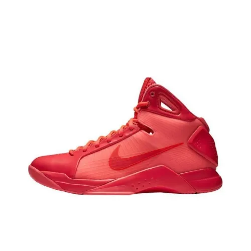 nike Hyperdunk 2008 Triple Solar Red Anti-Slip Lightweight Mid Basketball Game Men's Red