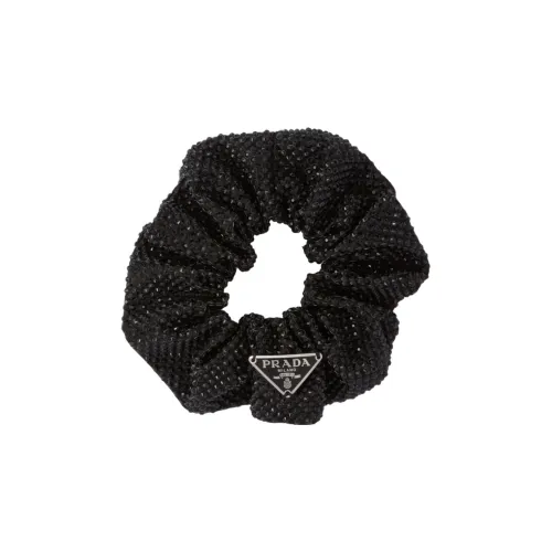 PRADA Ткань Резинка для волос Женская Черная