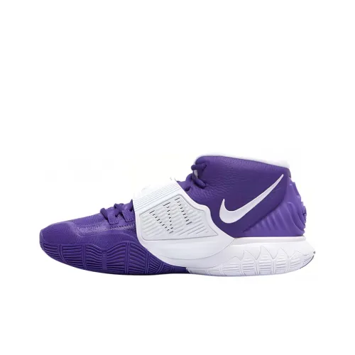 Nike Kyrie 6 TB Амортизаторы Шок Резистентность к Износу MID Баскетбольные кроссовки Мужской Фиолетовый