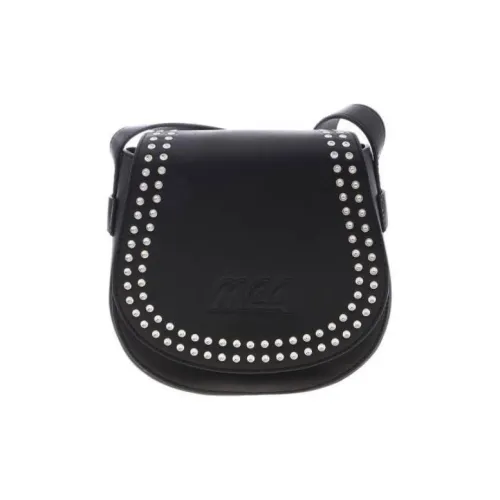 McQ Alexander McQueen Телячья кожа Сумка через плечо Сумка на плечо Мини Женская Черная