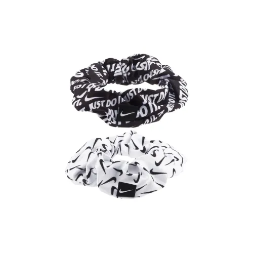 Nike Полиэстер Резина Эластан Резинка для волос Женская Черный Белый