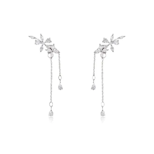 Серьги LuluCanaan с цирконием женские