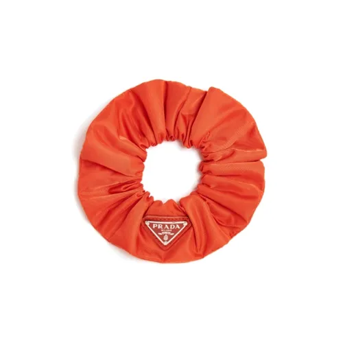 PRADA Ткань Переработанный нейлон Резинка для волос Женская Апельсин