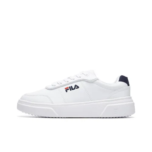 FILA Heritage FHT Устойчивый к истиранию Баланс Легкий Низкий Топ Скейтборд Кроссовки Женские Белый Синий