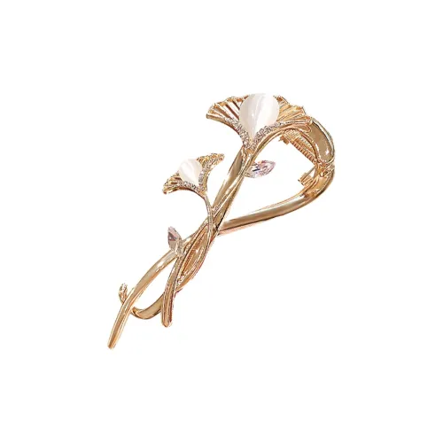 SENDME Сплав Заколки для волос Лист гинкго Твист Clip Женские