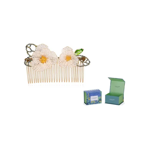 Cercoo Искусственный хрусталь, Латунные Заколки для волос MfsB063 Шампанское Женские