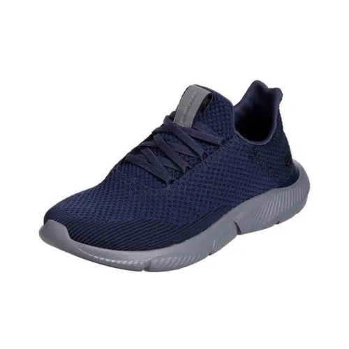 Skechers Ingram Износостойкие Дышащие Низкие Кроссовки для Бега Мужские Синие