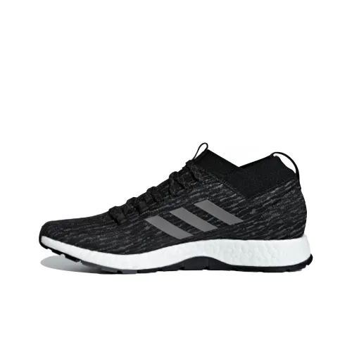 Adidas Pure Boost Slip-Resistant и Breathable Low-Top Марафон Беговые кроссовки Unisex Черный Серый