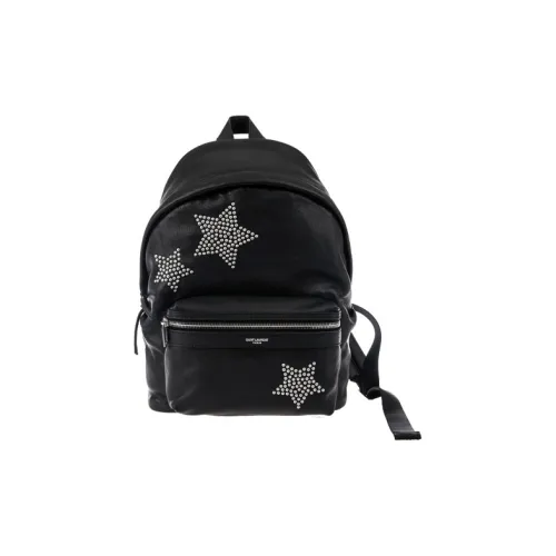 SAINT LAURENT Рюкзак из искусственной кожи женский черный