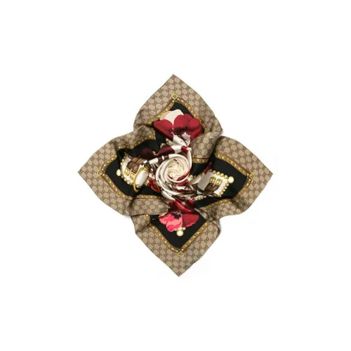 GUCCI Тутовый шелк Повязки на голову Женские Черный Синий