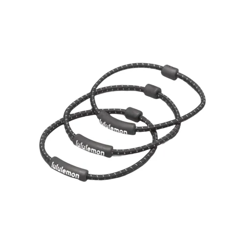 lululemon Резиновые резинки для волос Spiral женские черные