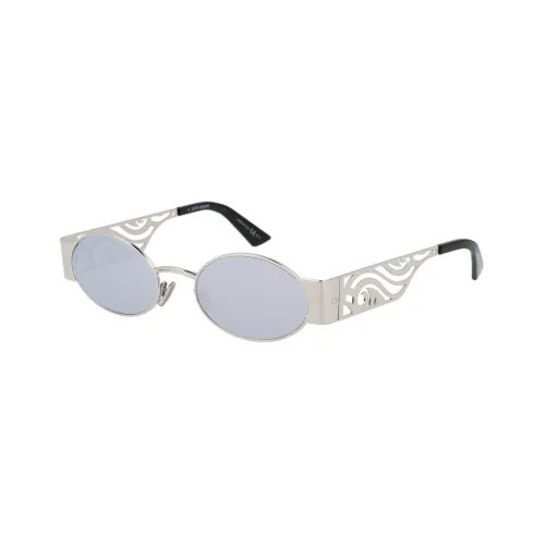 DIOR OVAL SUNGLASSES Женские Серебряные