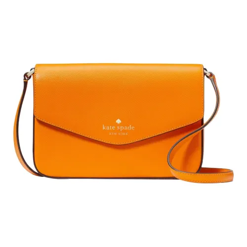 Kate Spade Saffiano кожа конверт сумка через плечо имбирно-желтый