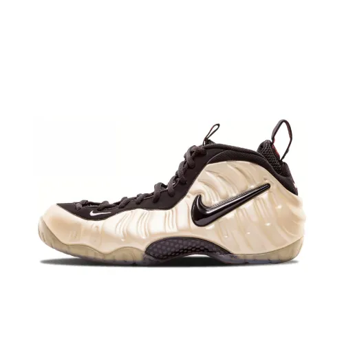 nike Foamposite Pro Pearl MID Топ Винтажные баскетбольные кроссовки Мужской Белый черный Выпуск 2010 года