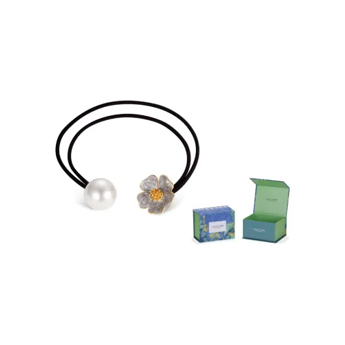 Cercoo Сплав, Faux Pearl Резинки-спирали для волос FqH410 Серый Женские