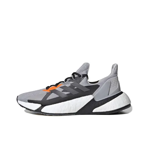 Adidas X9000l4 Амортизаторы Slip-resistant устойчивые к истиранию Низкий топ Беговые кроссовки Унисекс Серый Белый
