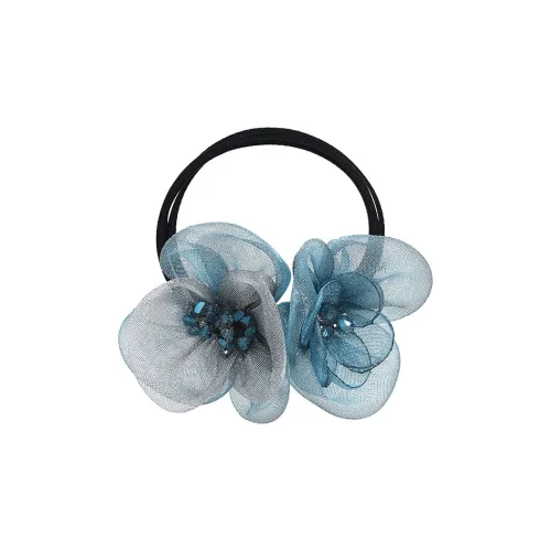 ROYALSASA 2 Strands Резиновая лента, Марля Резинки-спирали для волос Женские