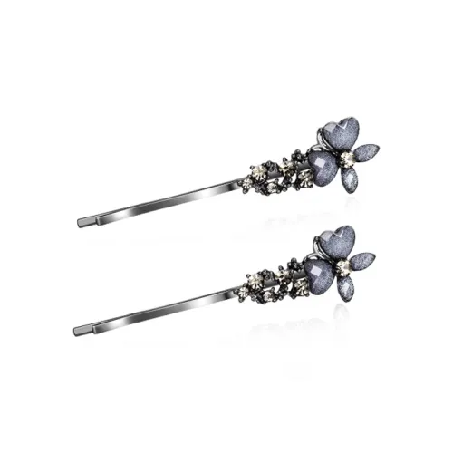 Cercoo Сплав, Austrian Ромб Заколки для волос DjH024 Светло-серый Женские