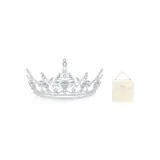 Серебряная корона + коробка с камелией