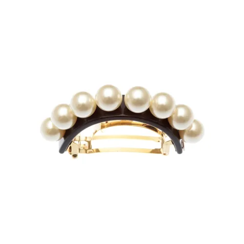 ALEXANDRE DE PARIS Нефритовая бусина Коллекция 5 см Полукруглая Заколка для волос Женская