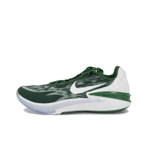 Nike Air Zoom Cut 2 Амортизация Покрытие Низкие Баскетбольные Кроссовки Унисекс Зеленый Белый