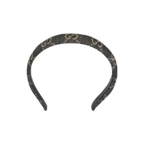 GUCCI Ободки для волос Женские Черный деним