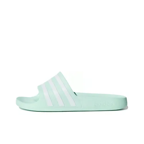 adidas Adilette Aqua PU (полиуретан) Полиуретан Противоскользящий Устойчивый к истиранию Слипоны Унисекс Light Зеленый