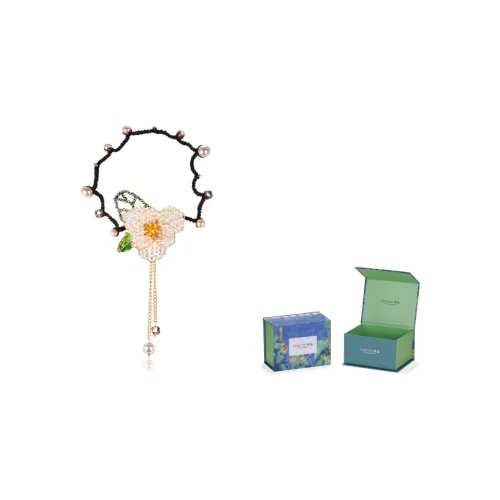 Cercoo Искусственный хрусталь, Латунные резинки-спирали для волос MfqB553, Шампанский цвет, Женские