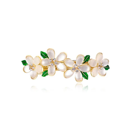 Cercoo Сплав, Имитация Опала, Заколки для волос с ромбом ThH1635, Шампанский цвет, Женские