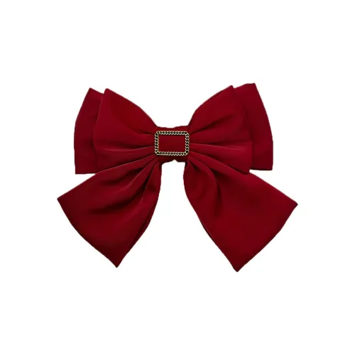 SENDME Ткань Заколки для волос Красный Бант Волосы Клип Женские