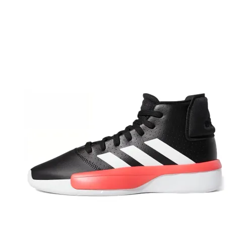 Adidas Pro Adversary Slip-Resistant MID Баскетбольные кроссовки Мужские Черные Красные