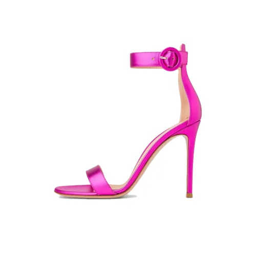 GIANVITO ROSSI Portofino Повседневные Сандалии 10,5 см Женские Розовый Красный