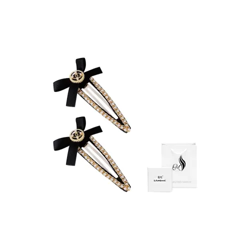 SENDME Ткань, Сплав, Искусственная жемчужина Заколки для волос Бант Форма капли воды Волосы Клип Женские