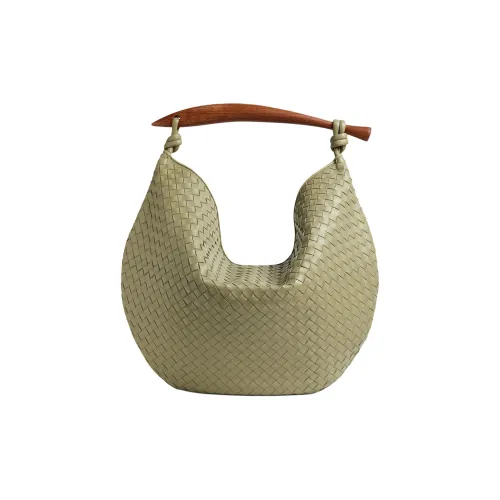 Bottega Veneta Intrecciato Овечья шкура Сумка Большая Женская Травертин