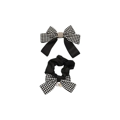 AGOVSKI Ткань Полиэстер+Смола+Сплав+Синтетический кубический цирконий+Смола Бусины+Эластичная резинка для волос Женская