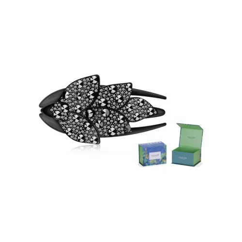 Cercoo Спутник Циркон Заколки для волос Элегантный черный Женские