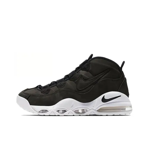 Nike Air Max Uptempo Черный MID Топ Винтажные баскетбольные кроссовки Унисекс Черный белый