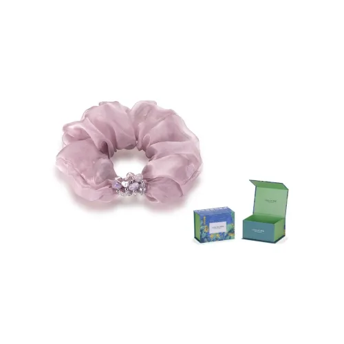 Cercoo Оригинальный Кристальный камень, Искусственный хрусталь, Высокая плотность Прозрачная пряжа Резинки-спирали для волос Женские