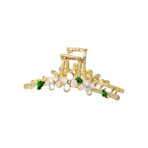 Cercoo Сплав, Имитация Опала, Заколки для волос с ромбом ZjH274, Шампанский цвет, Женские