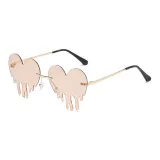 Золотая оправа с линзами цвета чайного коричневого