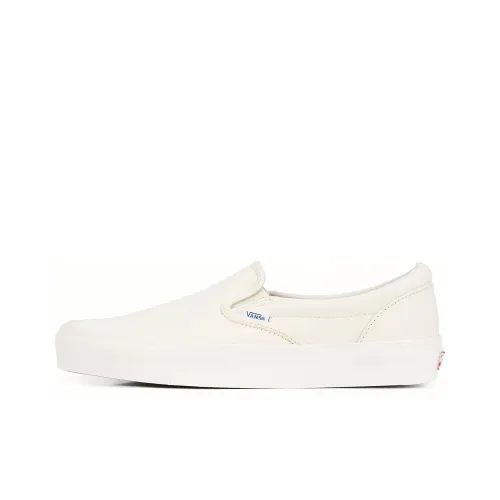 Vans CLASSIC Slip On LX Устойчивый к истиранию Дышащие Низкие Скейтбординг Кроссовки Унисекс Чисто Белый