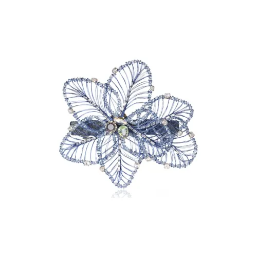 Cercoo Циркон, Стекло, Медный Проволочный, Искусственный Хрусталь, Заколки для волос Th1756, Синий, Женские