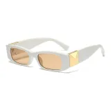 Белая оправа с линзами цвета шампанского