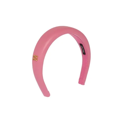 MIU MIU Металл Ободки для волос Женские Бегония Розовый