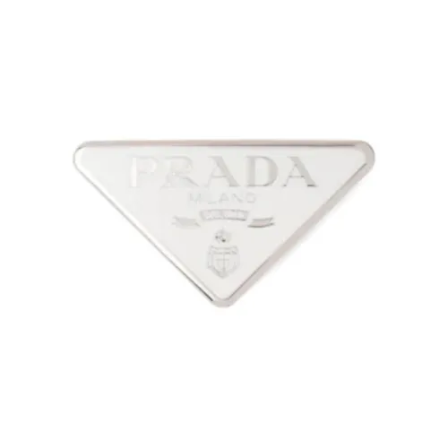 PRADA С застежками из инкрустированного металла, материал: белый, женские